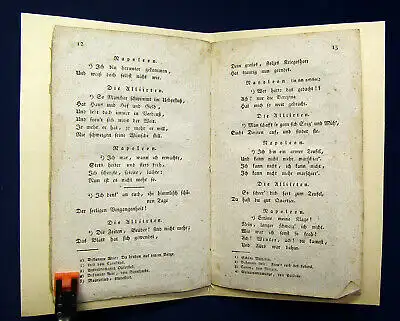 Die neue Oper mit alten Gesängen. In drei Acten 1813 Sehr selten Geschichte mb
