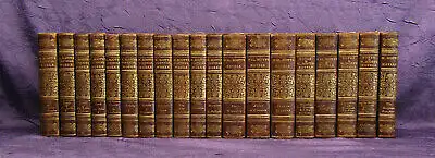 Scott Works. 37 Bde. Novels & Tales u.a. dekorative Einbände illustr. um 1830 mb