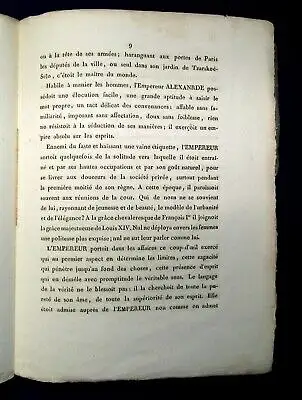 Uvarov A la Mémoire de L'empereur Alexandre 1826 Militaria Militär Geschichte js