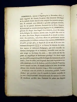 Uvarov A la Mémoire de L'empereur Alexandre 1826 Militaria Militär Geschichte js