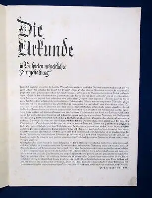 Die Urkunde in Beispielen neuzeitlicher Formgestaltung um 1930 Kunst Graphik js