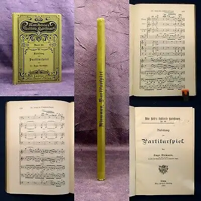 Riemann Max Hesses illsutrierte Katechismen 1902 Partiturspiel Christentum js