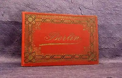 Berlin Leporello um 1890 Gesamtlänge 3,70 m 9,5 x 15 cm Lithographie js