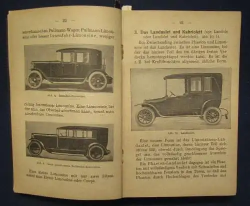 König Autotechnische Bibliothek Kraftfahrlehre 1925 Kraftwagen- Besitzer js