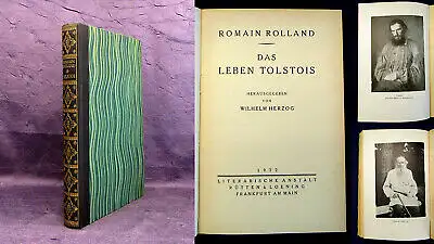 Rolland Das Leben Tolstois 1922 Belletristik Klassiker Romane Literatur mb