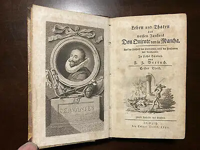 Cervantes Don Quixote 1780-1781 6 Bände illustriert von Chodowiecki top rara mb 