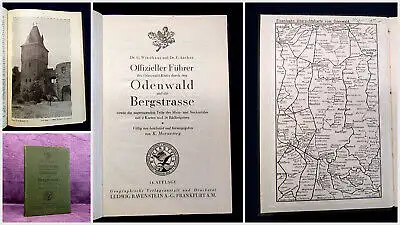 Windhaus, Anthes Offizieller Führer durch den Odenwald 1926 Guide Reiseführer mb