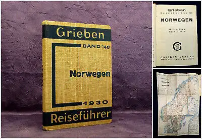 Grieben Reiseführer Bd 146 Norwegen 1930  Guide Führer Reiseführer Ortskunde mb