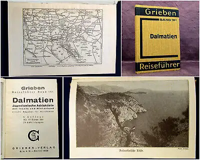 Grieben Reiseführer Bd 161 Dalmatien 1938 Guide Führer Reiseführer Ortskunde  mb