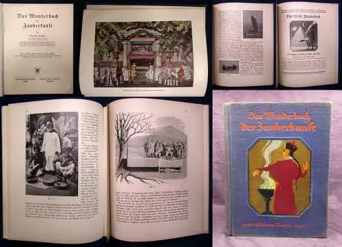 Fischer Das Wunderbuch der Zauberkunst 285 Bilder Tricks Anweisungen o.J. js