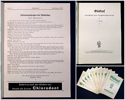  Erzgebirgsverein Glückauf Zeitschrift d Erzgebirgsvereins  57. Jahrg.1937 mb