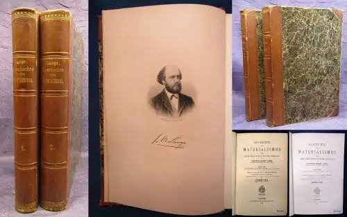Lange Geschichte des Materialismus und Kritik seiner Bedeutung 2 Bde. 1896 js