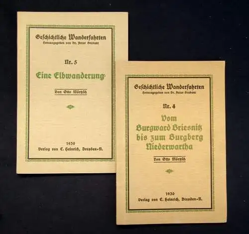 Dresdner Wanderfahrten Burgward Briesnitz Nr. 4 Eine Elbwanderung Nr. 5 1930 js