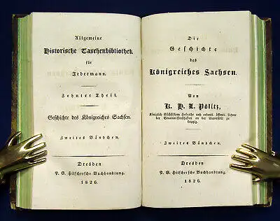  Pölitz Die Geschichte des Königreiches Sachsens 1826 1. Bd 10. Teil 3 in 1 mb