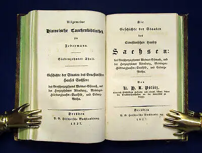  Pölitz Die Geschichte des Königreiches Sachsens 1826 1. Bd 10. Teil 3 in 1 mb