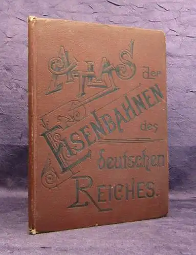 Seidel Atlas der Eisenbahnen des Deutschen Reiches 1859 23 politische Gebiete js