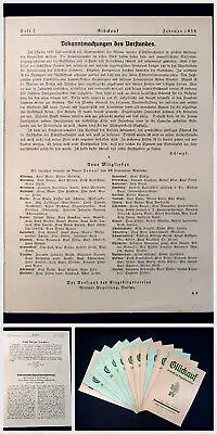 Erzgebirgsverein Glückauf Zeitschrift des Erzgebirgsvereins  58. Jahrg.1938 mb