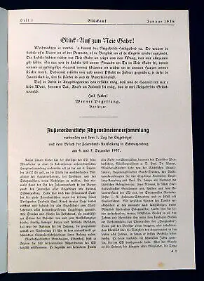 Erzgebirgsverein Glückauf Zeitschrift des Erzgebirgsvereins  58. Jahrg.1938 mb