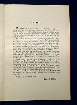 Benndorf Die sächsische Volkskunde als Lehrstoff in der Volksschule 1901 Sachsen