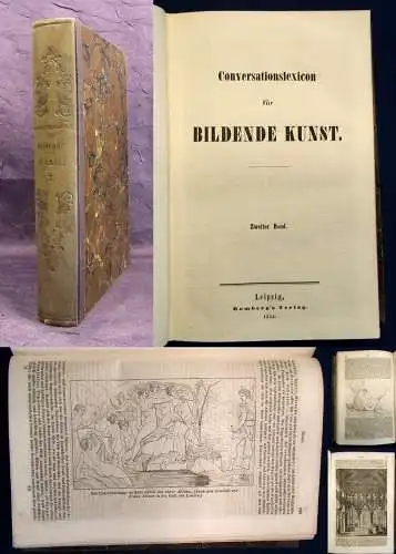 Conversationslexikon für Bildende Kunst 2. Band ( Einzelband) 1844 Wissen js