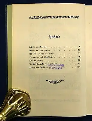 Kroker Stätten der Kultur Leipzig Bd. 5 Or. Lithographien von Bruno Herour js