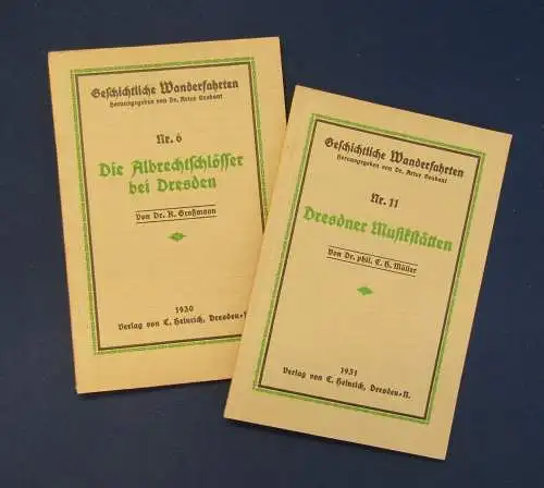Dresdner Wanderfahrten Dresdner Musikstätten(11)  Albrechtschlösser(6) 1930 js