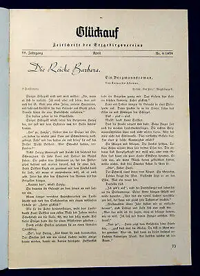 Erzgebirgsverein Glückauf Zeitschrift des Erzgebirgsvereins  59. Jahrg.1939 mb