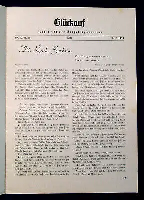 Erzgebirgsverein Glückauf Zeitschrift des Erzgebirgsvereins  59. Jahrg.1939 mb