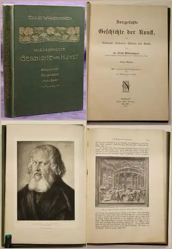 Wickenhagen Kurzgefaßte Geschichte der Kunst 1903 Baukunst Bildnerei Malerei sf