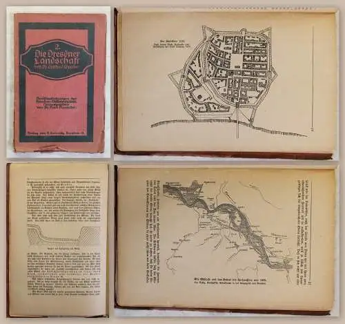 Weicker Die Dresdner Landschaft 1919 Geschichte Ortskunde Landeskunde Sachsen 