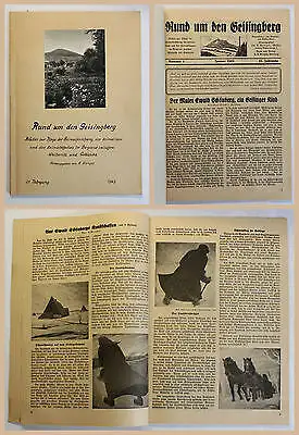 Klengel Rund um den Geisingberg Sammlung 12 Monatsbeilagen 1943 Sachsen xz