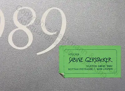 Sabine Gerstacker 12 farbige handkolorierte Drucke Kalender 1989 abstrakte Kunst