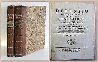 Bossut Defensio Declarationis Conventus Cleri Gallicani 1788 Protestantismus xz