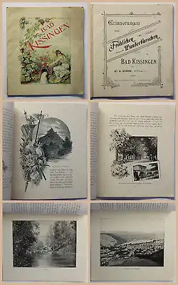 Original Prospekt Stöhr Erinnerungen Bad Kissingen Bayern Unterfranken um 1900