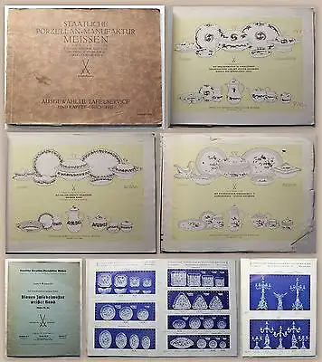 2 Kataloge Staatliche Porzellan-Manufaktur Meissen 1924 & 1937 illustriert xz