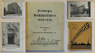 Orig. Prospekt Freiberger Hochschulführer 1929/1930 Ortskunde Sachsen xy