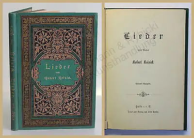 Reinick Lieder um 1898 Lyrik Dichtkunst Gedichte dekorativer Einband xy