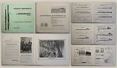 Mönning Preisliste No. 55 Holzblasinstrumente von Weltruf um 1938 Reklame xz