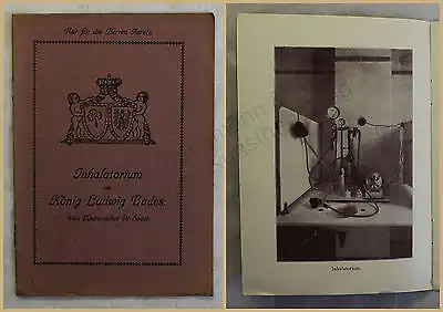 Orig. Werbeprospekt Inhalatorium des König Ludwig Bades um 1912 Ortskunde Bayern