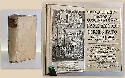 Herman Historia Concertationum De Pane Azymo 1737 Religion Theologie Abendmahl 