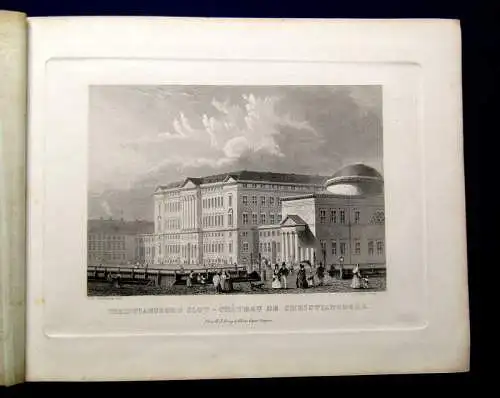 Christensen, C.F. um 1850 Vues de Copenhague. Album mit 25 Stahlstichtafeln am