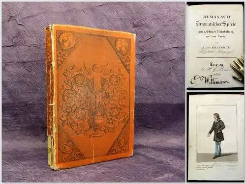 Kotzebue Almanach Dramatischer spiele zur geselligen Unterhaltung 1819  js