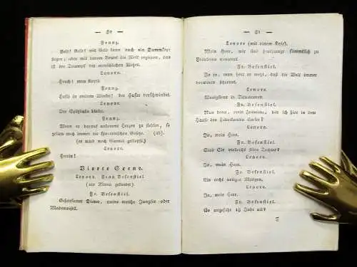 Kotzebue Almanach Dramatischer spiele zur geselligen Unterhaltung 1819  js