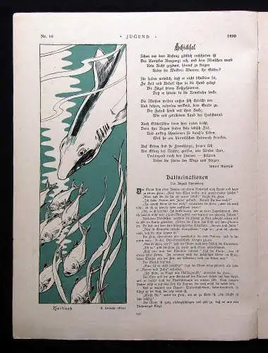 Jugend Zeitschrift Wochenschrift Nr.16  1899 Hirth Verlag IV. Jahrg. Jugendstil
