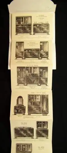 Katalog Möbelfabrik " Linde" E.G.m.b.H. Berlin Universalmöbel Schränke Nußbaum j