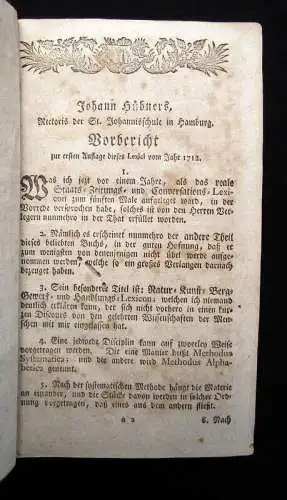 Zincken Natur-Kunst-Berg-Gewerck und Handlungs- Lexicon 2.Theil 1792 Wissen