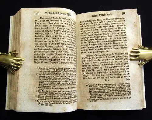 Demosthenis 1764-69 Reden, verdeutschet und mit den nothigen Anmerkungen ... am