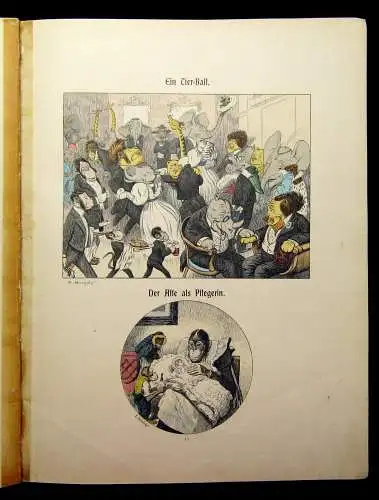 Wer will lachen? Ein Bilderbuch für jung u alt um 1900 Belletristik Kinderbücher