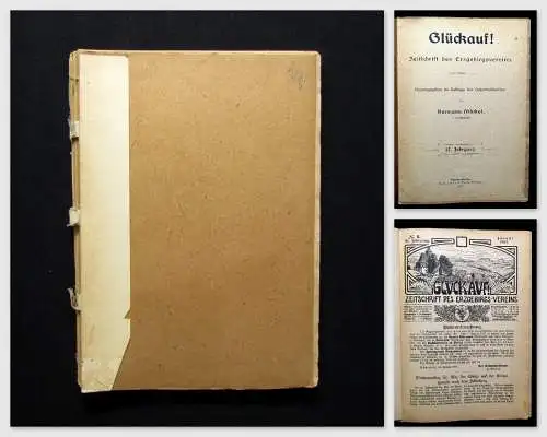 Möckel 12 Hefte Glückauf Zeitschrift des Erzgebirgsvereins 27. Jhg. 1907 mb