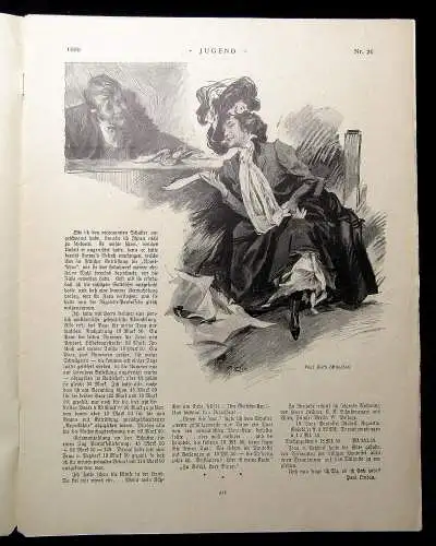 Jugend Zeitschrift Wochenschrift Nr.26  1899 Hirth Verlag IV. Jahrg. Jugendstil